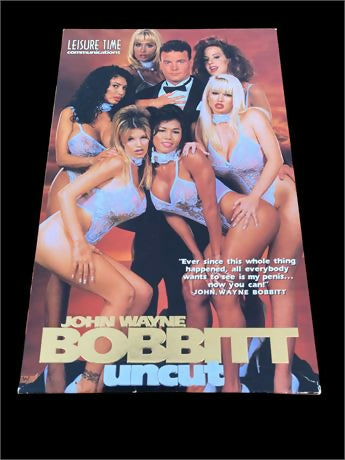 "RARE" NEW John Wayne Bobbit Uncut VHS