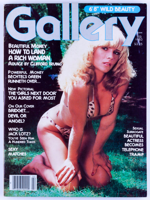 GALLERY February 1983 Vol. 11 No. 2 Vintage Softcore Adult Magazine - Trifold Poster