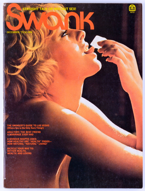 Swank December 1972 Vol. 19 No. 10 Softcore Vintage Adult Magazine - Rene Bond Trifold Poster
