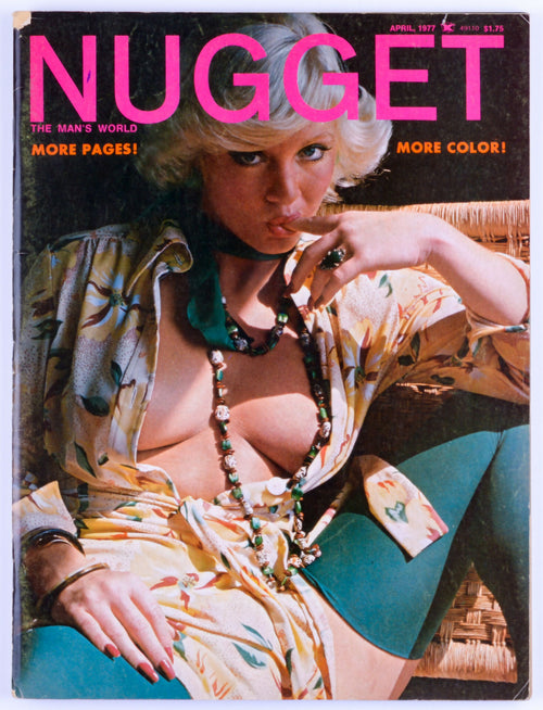 NUGGET April 1977 Vol. 21 No. 2 Fetish Softcore Vintage Adult Magazine
