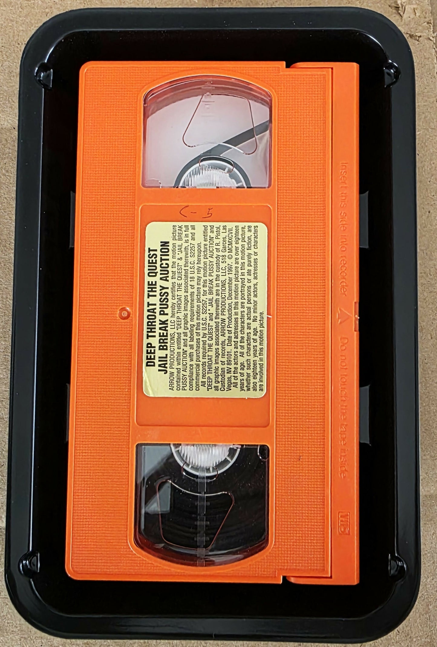 Deep Throat The Quest - Jailbreak/Auction (1998) VHS