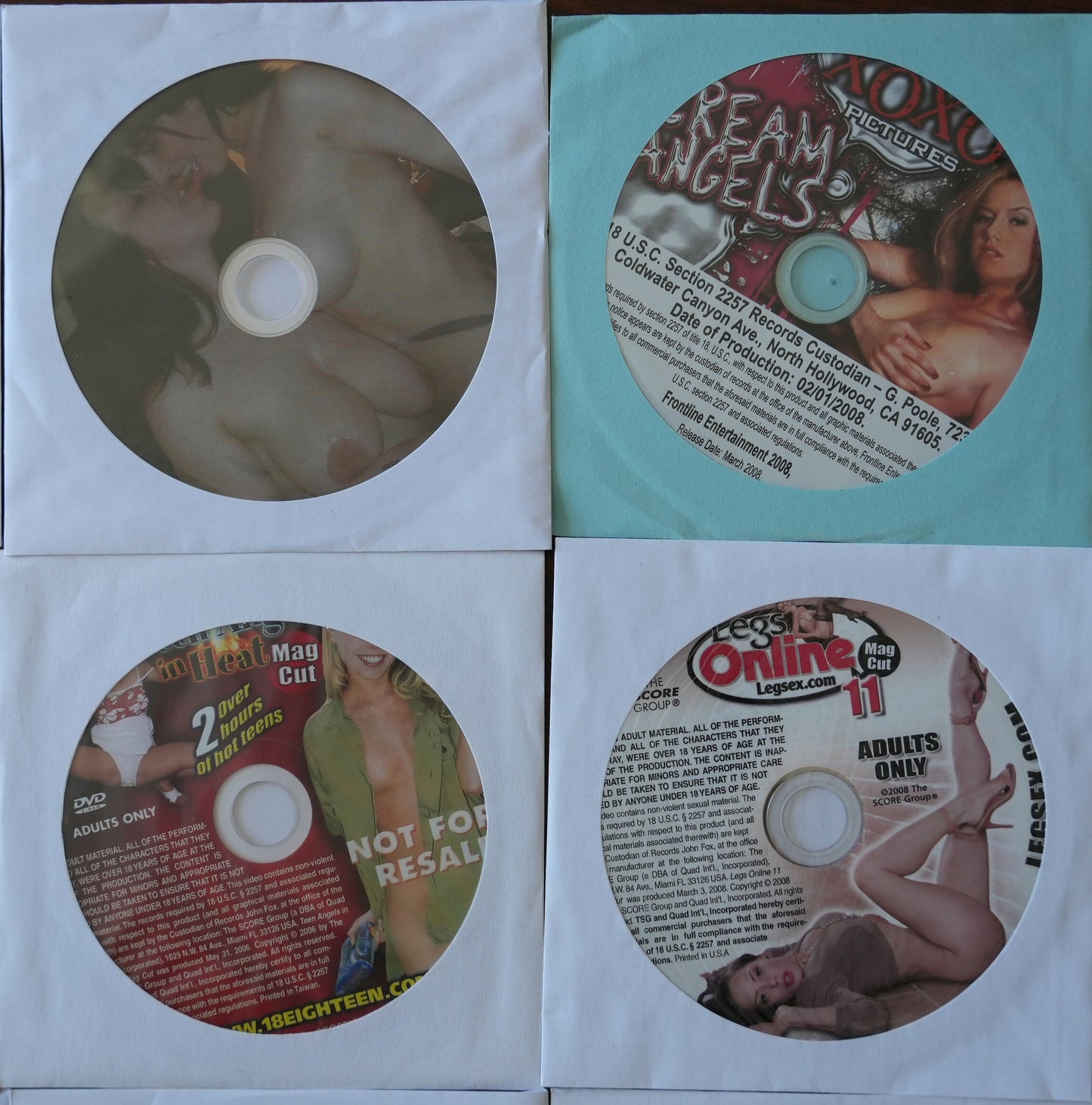 Lot of 16 XXX Supplemental DVD - Early to Mid 2000s - Lot #5