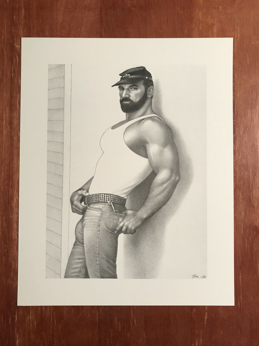 Tom of Finland 8 x 10 Print from the "California '84" Series Muscle Bear Daddy