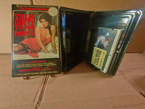 TALK DIRTY TO ME 2 BRIDGETTE MONET JOHN LESLIE XXX CABALLERO VIDEO BETAMAX 1982 RARE VINTAGE