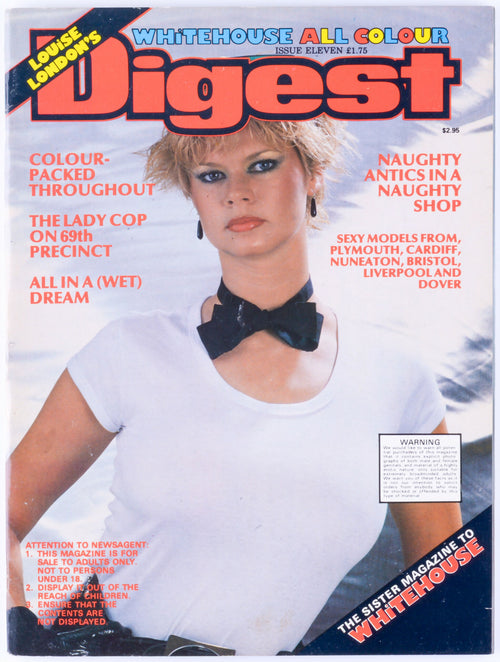 WHITEHOUSE Digest Issue 11 Softcore Vintage UK Adult Magazine Unknown Publication Date