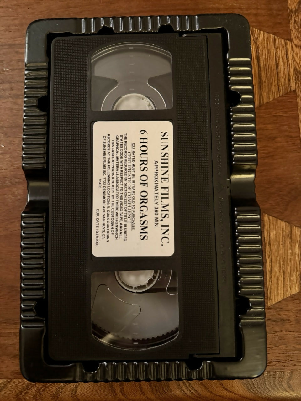 6 Hours of Orgasms (2000, VHS)