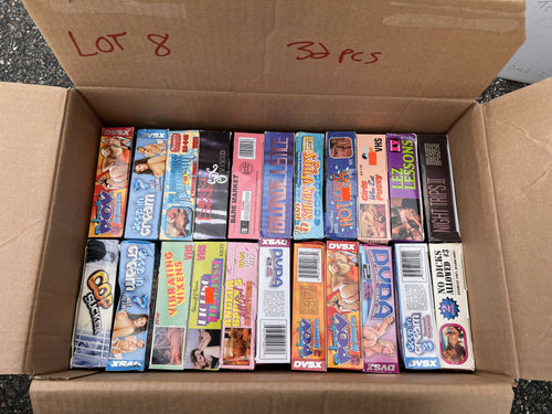 Lot of 32 Vintage Adult Big Box VHS Tapes (8)