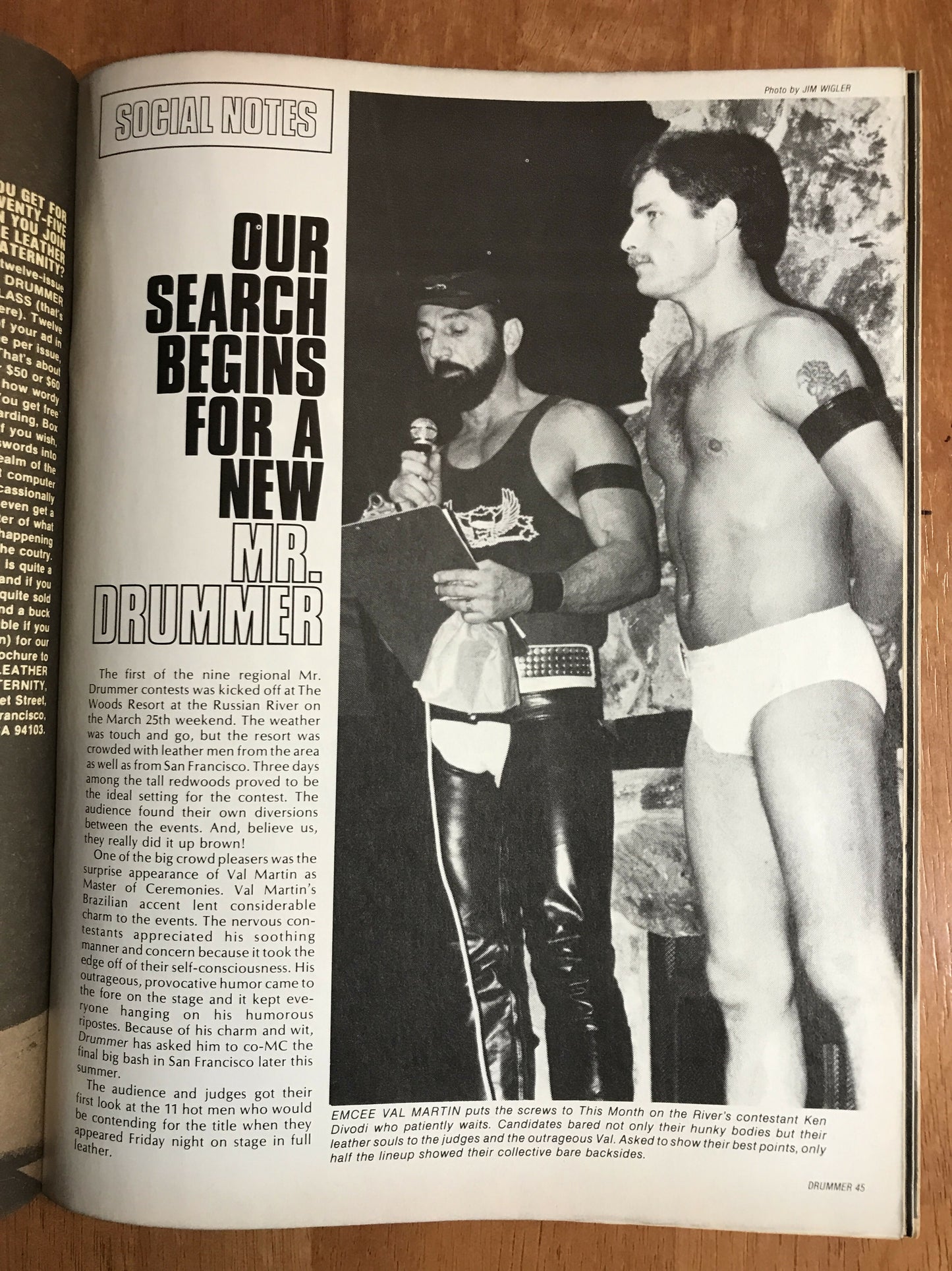 Drummer #63 Gay Men's Leather Magazine 1983 Macho Male Bill Ward