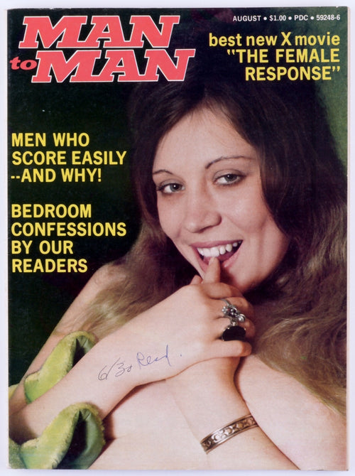 MAN TO MAN August 1973 Vol. XXIII No. 6 Softcore Vintage Magazine - 2 Fold Out Posters, Ann Calhoun, Shelly Pierce, Allison Reid