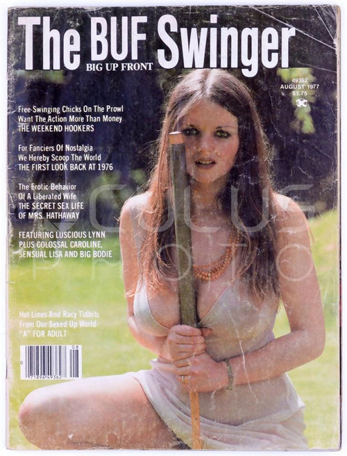 BUF THE BIG UP FRONT SWINGER Vintage Softcore Adult Big Boob Magazine August 1977