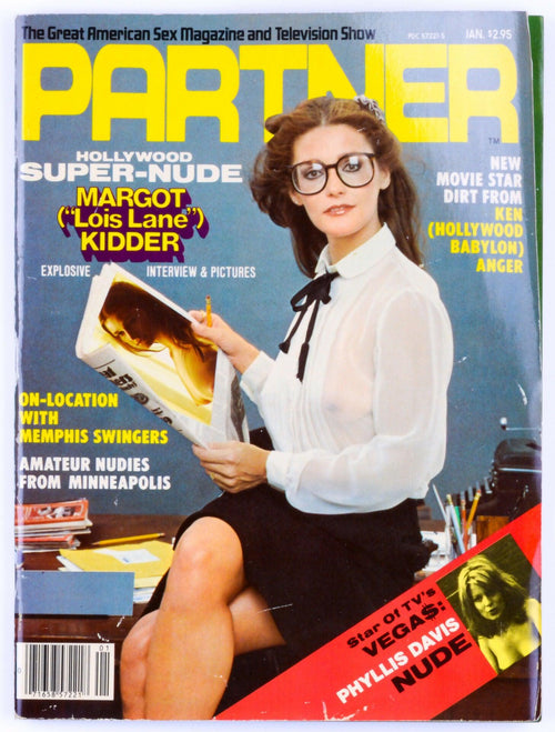 PARTNER January 1980 Vol. 1 No. 8 Vintage Softcore Adult Magazine - Margot Kidder