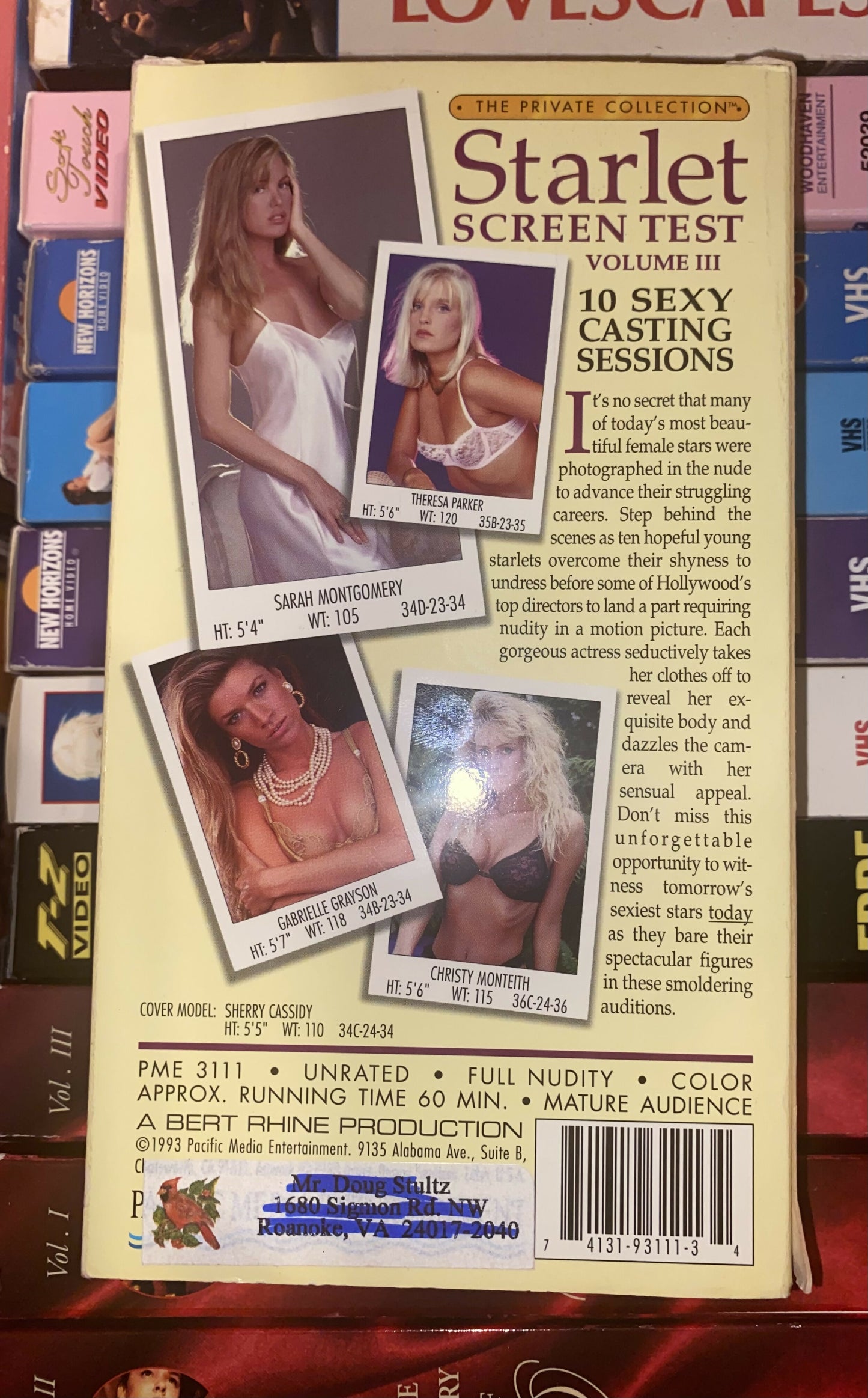 Starlet Screen Test III VHS