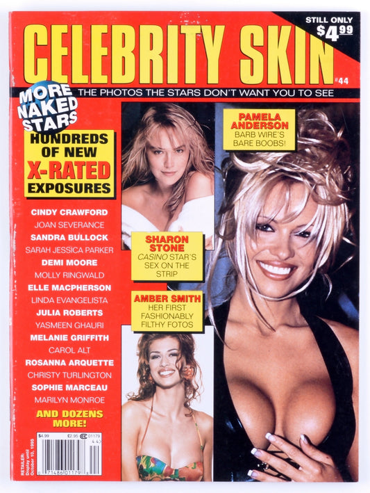 CELEBRTY SKIN July 1997 Vol. 19 No. 60 Softcore Vintage Magazine - Pamela Anderson, Sharon Stone, Cindy Crawford, Demi Moore, Marilyn Monroe