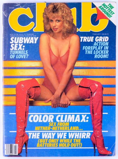 Club February 1984 Vol. 10 Issue 1 Vintage Softcore UK Magazine Paul Raymond Publications - Hyapatia Lee