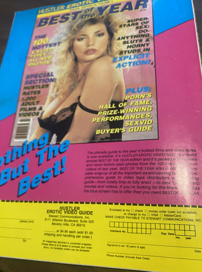 Hustler Erotic Video Guide 1988