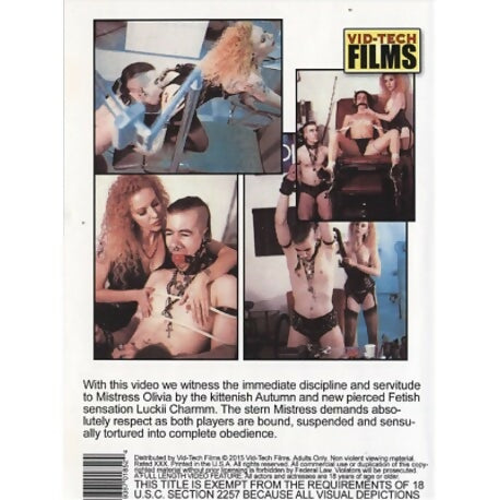 Lot of 2 Bondage DVD's - Devoted One and The Forbidden Session