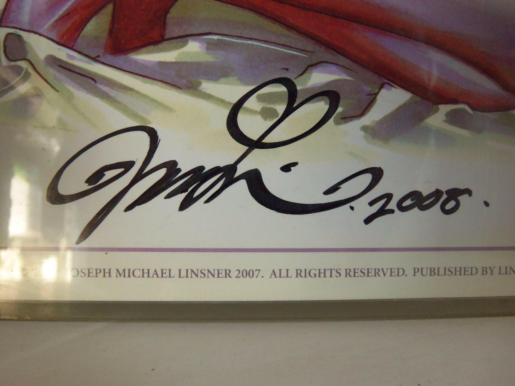 Joseph Michael Linsner SIGNED Teen Litho "Strangeflower" - XXX Marketplace