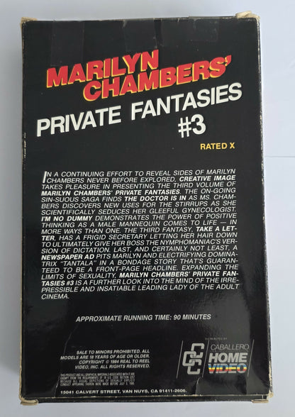 Marilyn Chambers' Private Fantasies #3 (1984) VHS