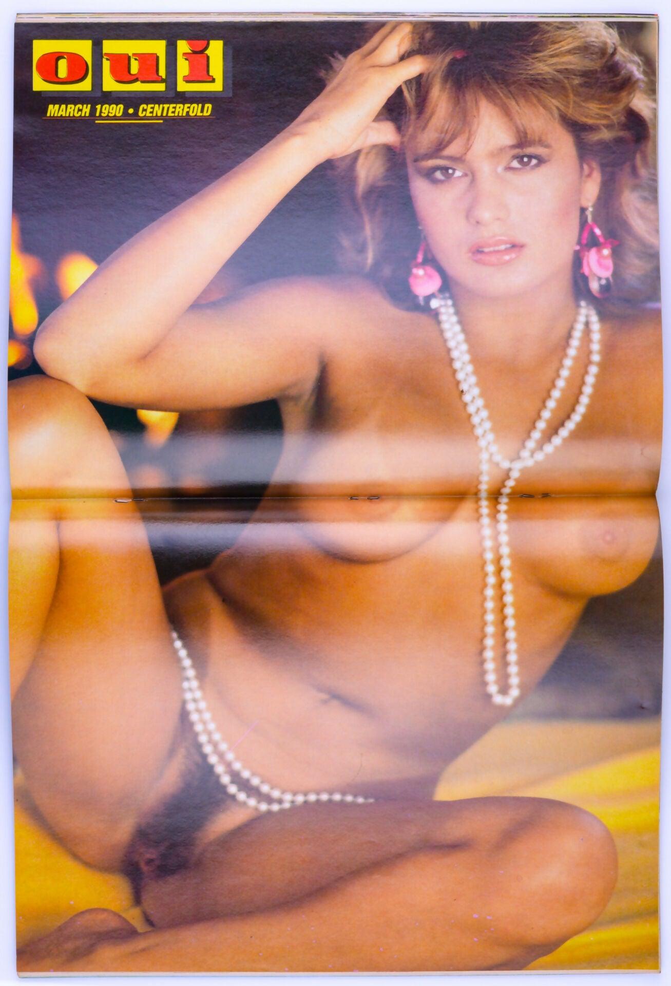 Oui March 1990 Vol. 21 No. 3 Vintage Hardcore Adult Magazine - Hyapatia Lee, Candy Samples, Ron Jeremy - XXX Marketplace
