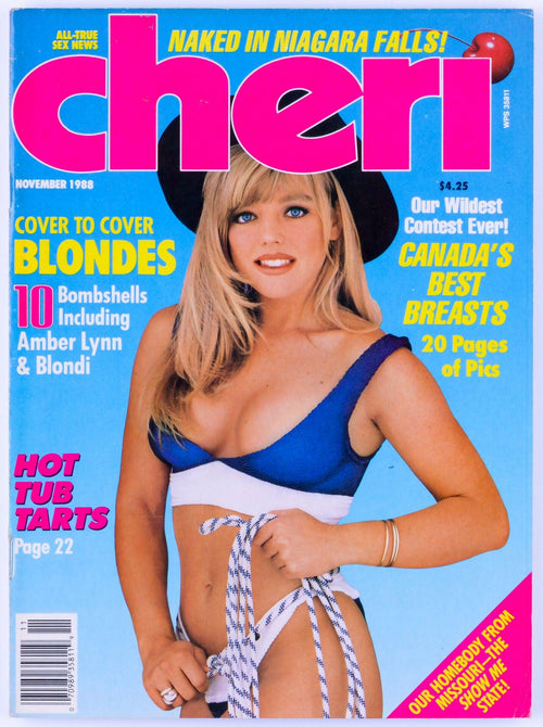 CHERI Blondes Issue Vintage Softcore Adult Magazine Vol. 13 No. 4 November 1988 - Amber Lynn, Blondi