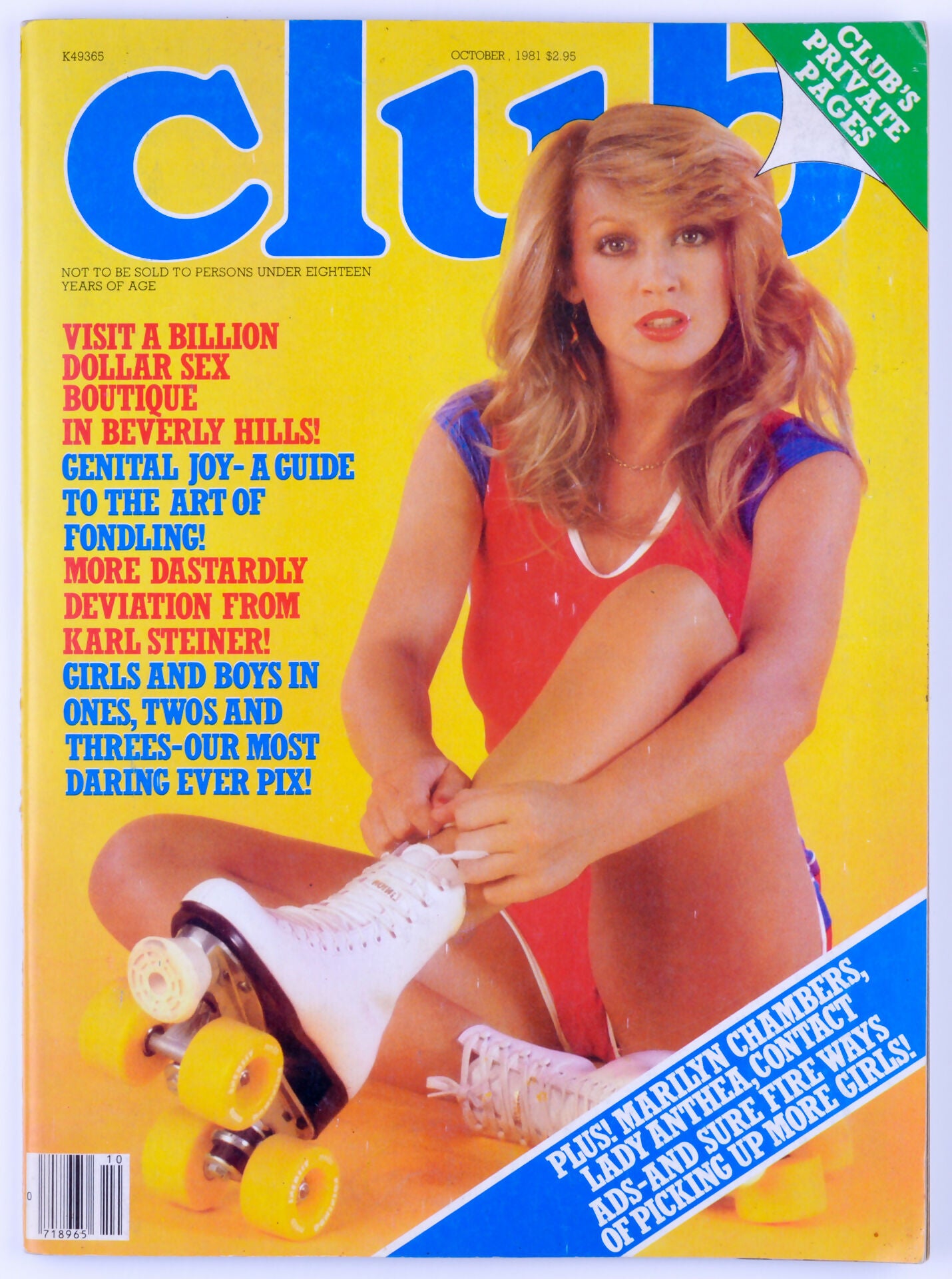 CLUB Softcore Adult Magazine Vol. 7 Issue 9 October 1981 Paul Raymond Publications - XXX Marketplace