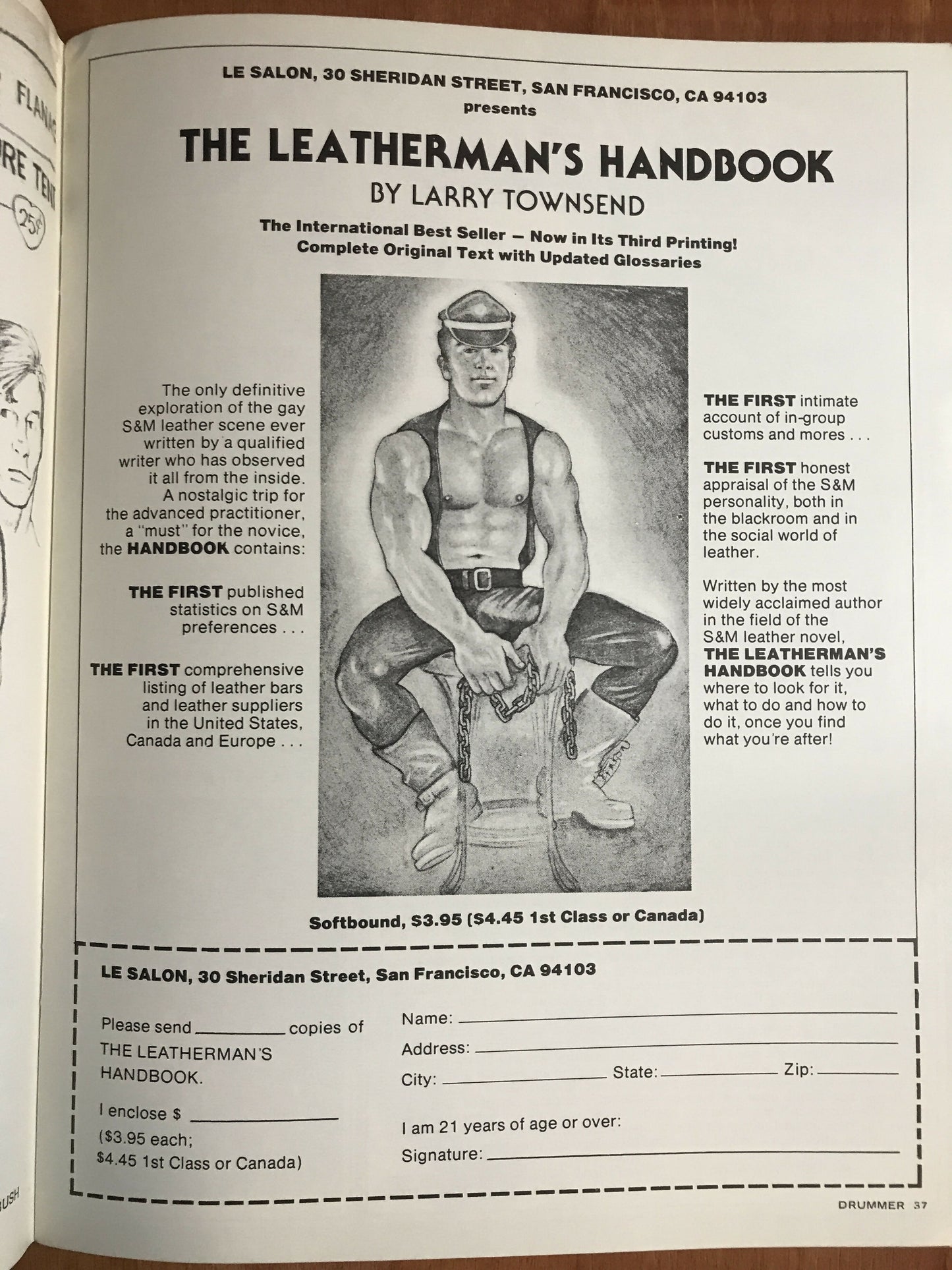 Drummer #22 Gay Men's Leather Magazine 1978 Macho Male