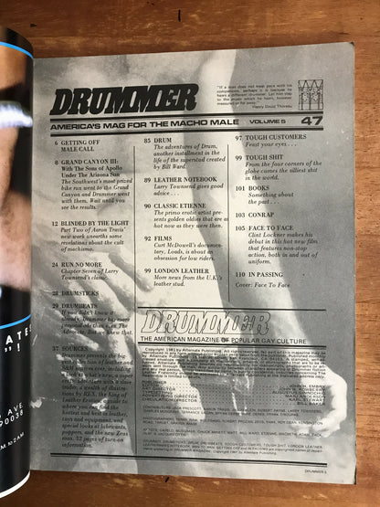 Drummer #47 Gay Men's Leather Magazine 1981 Macho Male Anniv. Issue