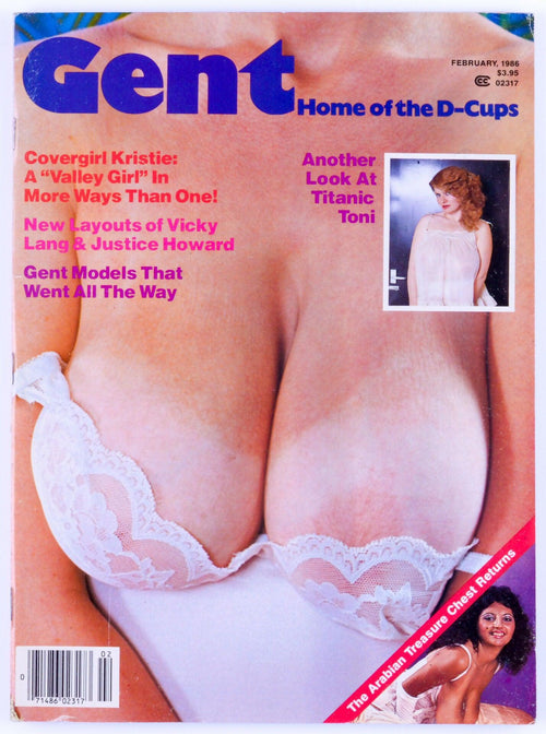 GENT Softcore Vintage Adult Big Tits Magazine February 1986 - Vicky Lang, Justice Howard, Titanic Toni, Nejla