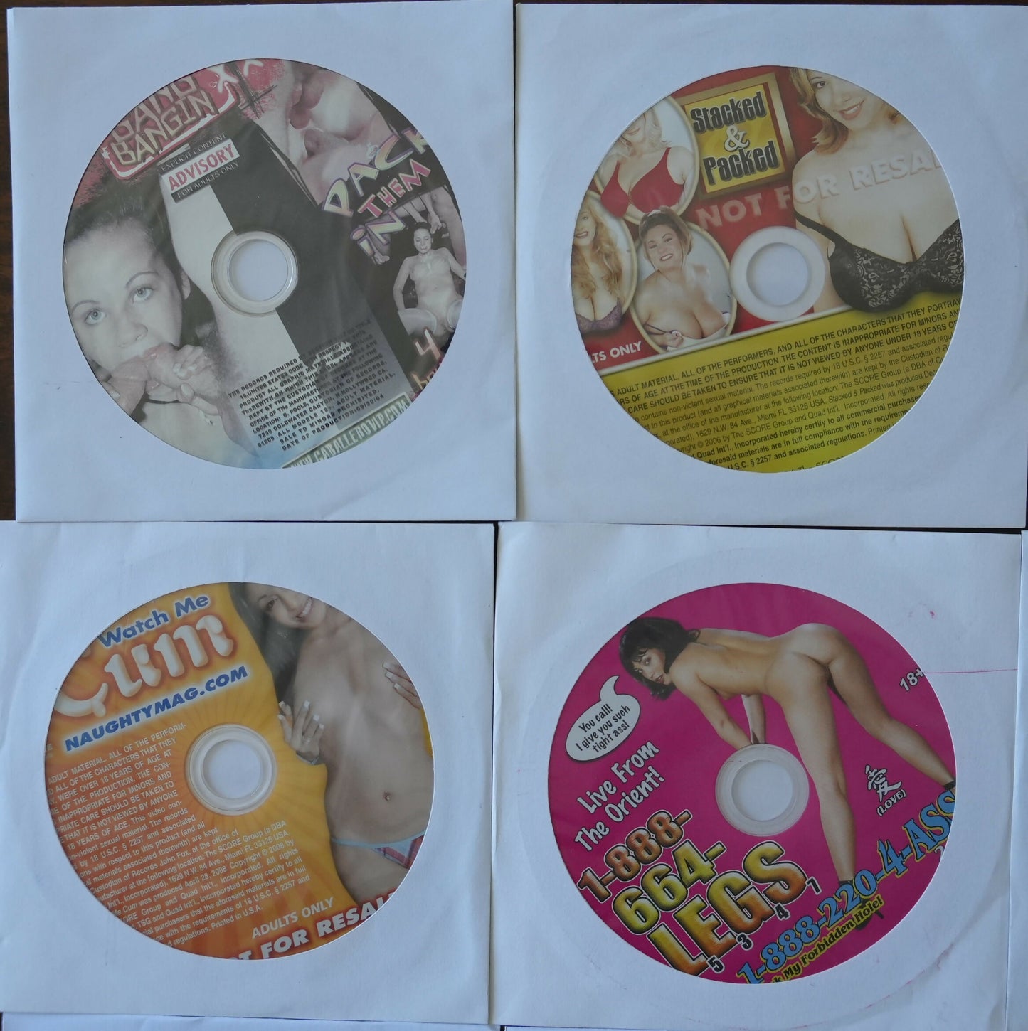 Lot of 16 XXX Supplemental DVD - Early to Mid 2000s - Lot #5