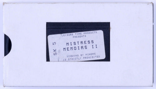 *Rare* MISTRESS MEMOIRS II Femdom BDSMAdult VHS Tape LEISURE TIME PRODUCTS PRESENTS Unkown Publication Date