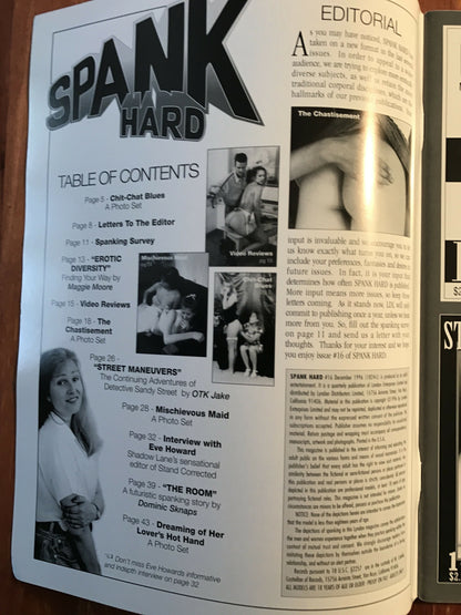 SPANK HARD #16 1996 LDL Female Spanking Bondage Magazine
