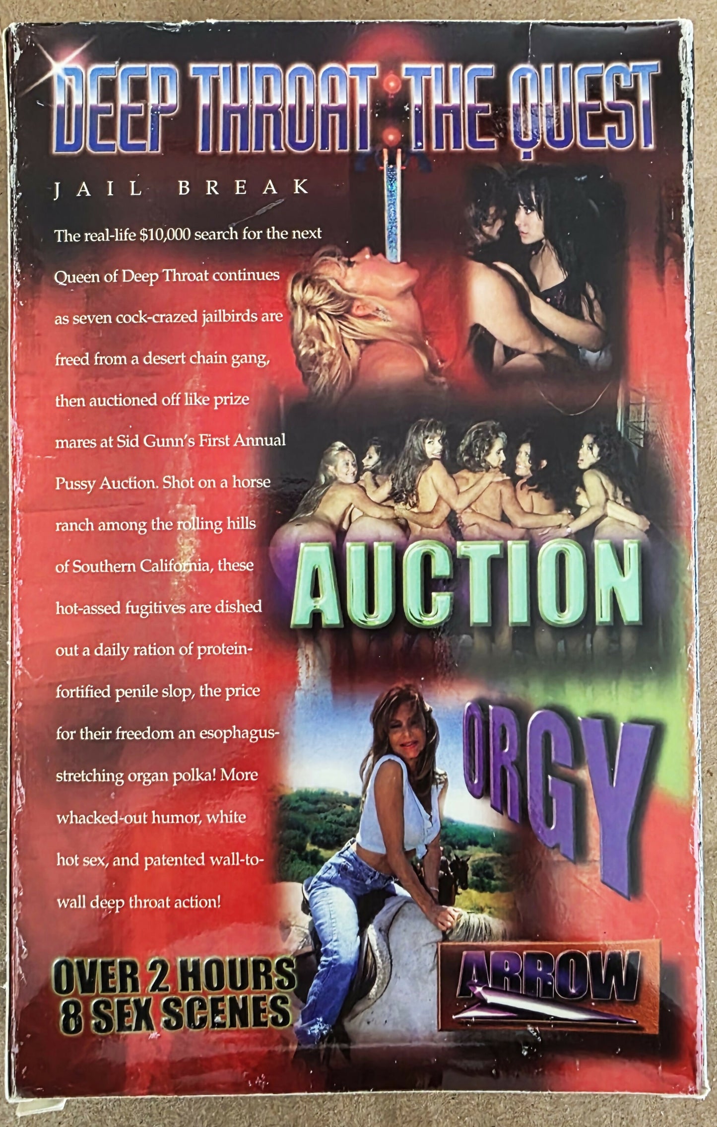 Deep Throat The Quest - Jailbreak/Auction (1998) VHS