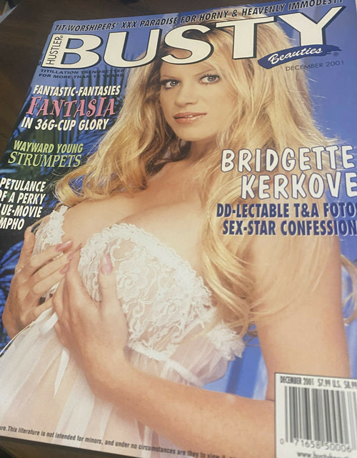 Hustler Busty Beauties Adult Magazine December 2001