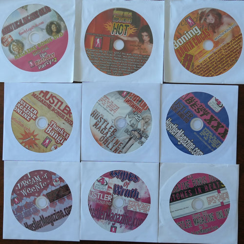 Lot of 9 XXX Hustler Supplemental DVDs - Mid 2000s - #2