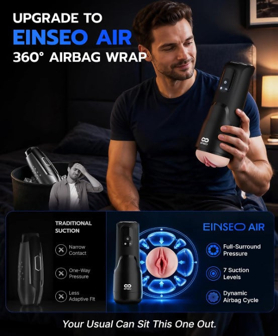 EINSEO Airbag Suction Male Masturbator & Penis Pump