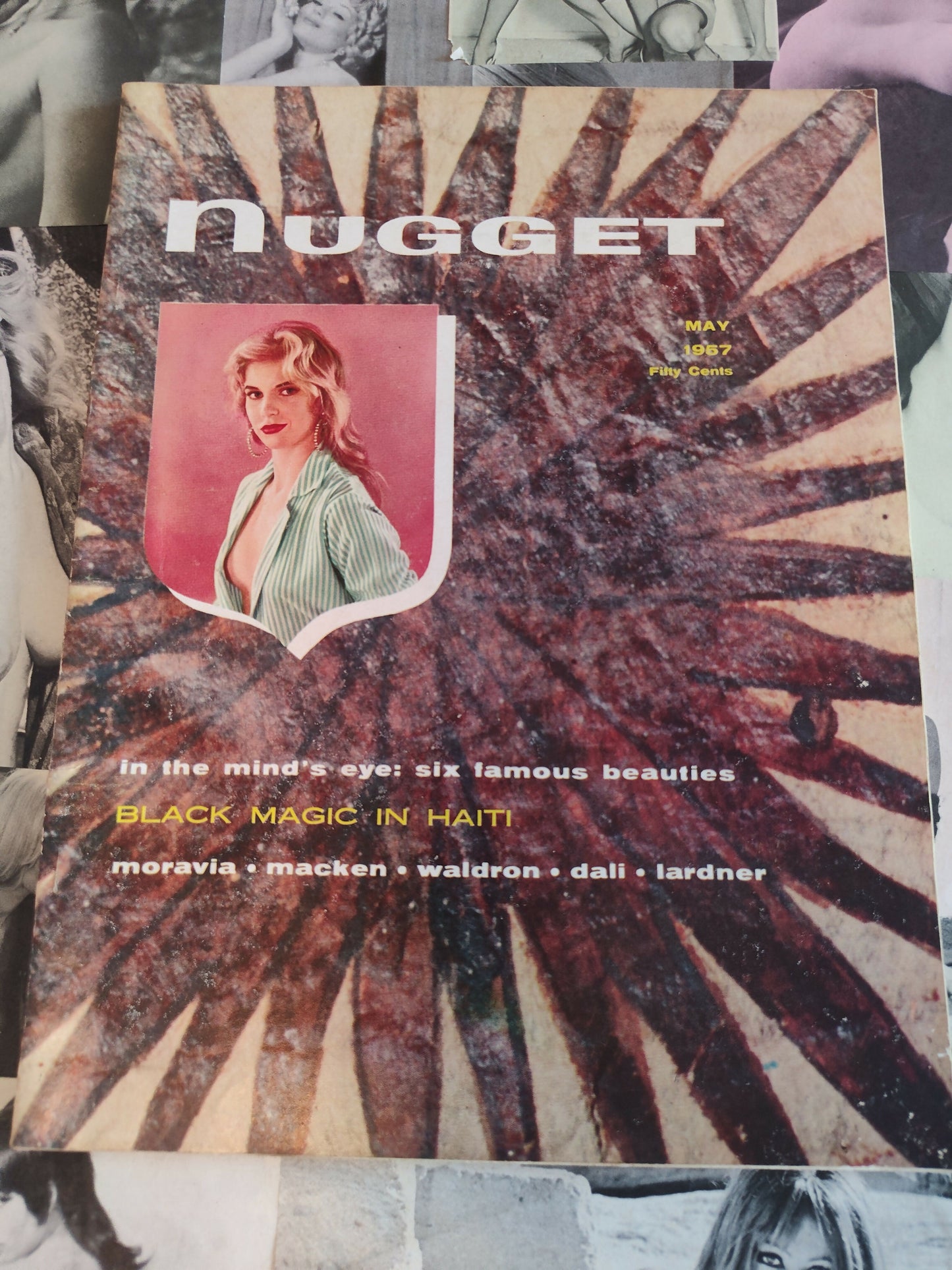 NUGGET VINTAGE MEN'S MAGAZINE MAY 1957 RISQUE HUMOR