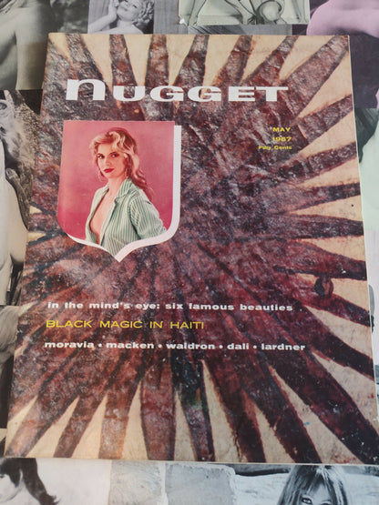 NUGGET VINTAGE MEN'S MAGAZINE MAY 1957 RISQUE HUMOR