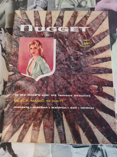 NUGGET VINTAGE MEN'S MAGAZINE MAY 1957 RISQUE HUMOR