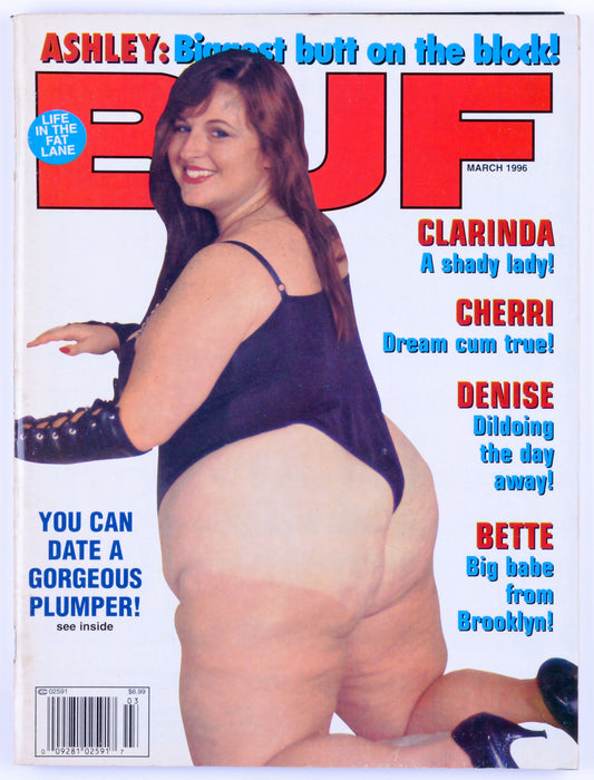 BUF March 1996 BBW Vintage Softcore Adult Magazine