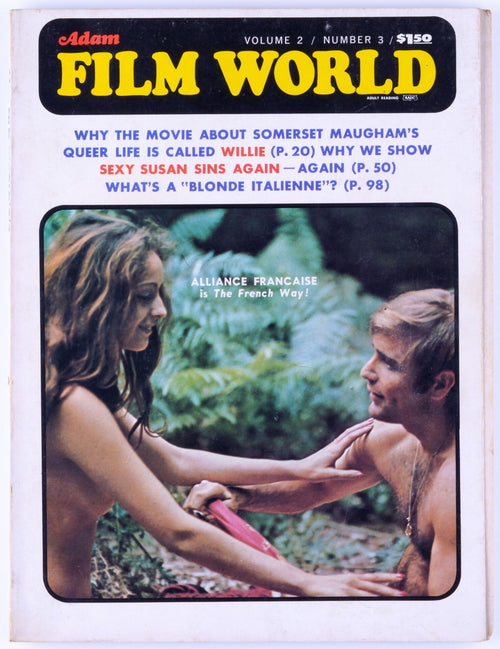 Adam FILM WORLD April 1970 Vol. 2 No. 3 Vintage Softcore Adult Video Review Magazine