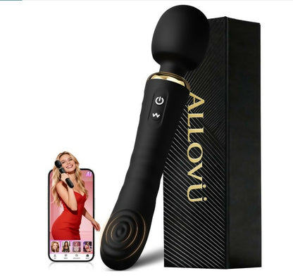 Allovü App-Controlled Wand Vibrator with AI Sync & Tapping Modes