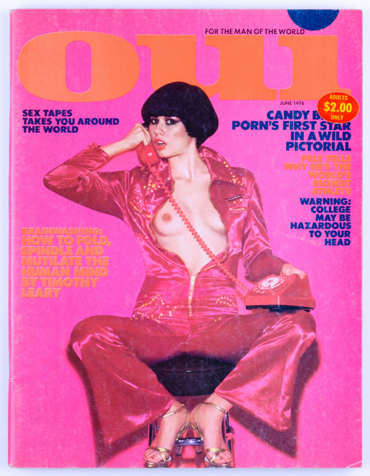 Oui June 1976 Vol. 5 No. 6 Vintage Softcore Magazine - Candy Barr