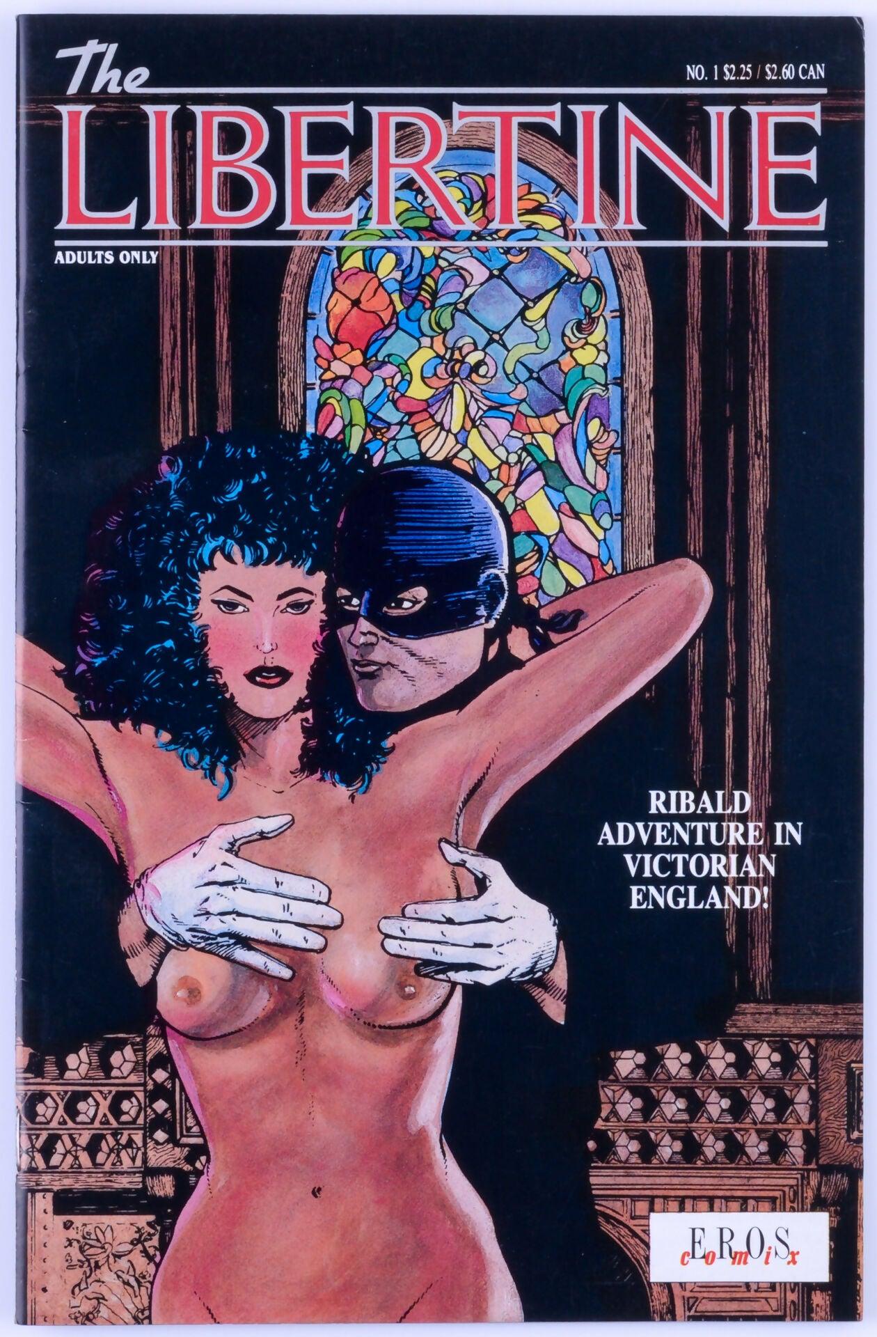 *Premier Issue* The LIBERTINE Written By Damon Eddy Illustrated By Timothy Brewster EROS Comix Comic Book No. 1 September 1991 - XXX Marketplace