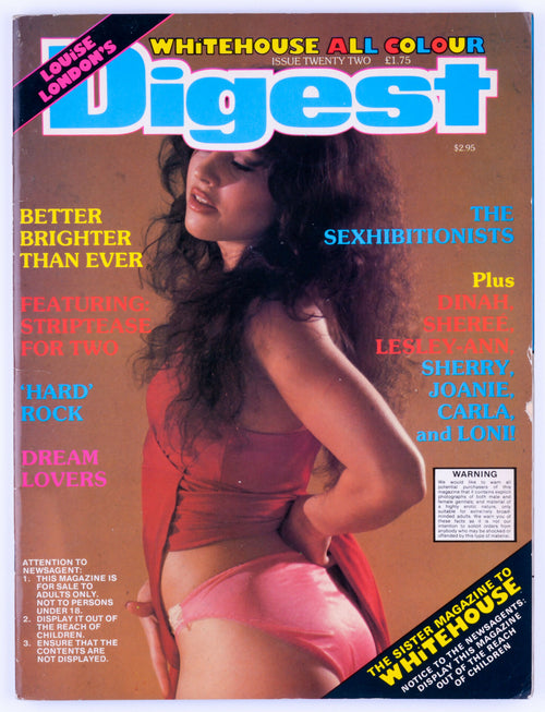 WHITEHOUSE Digest Issue 22 Vintage Softcore UK Magazine Unknown Publication Date