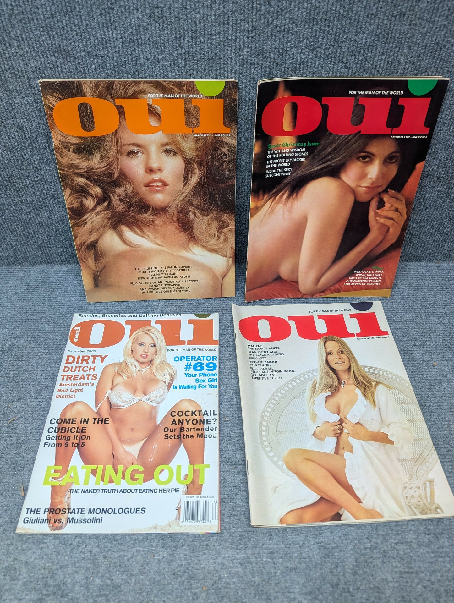 Oui Magazine Lot of FOUR - 1970s and 2000.