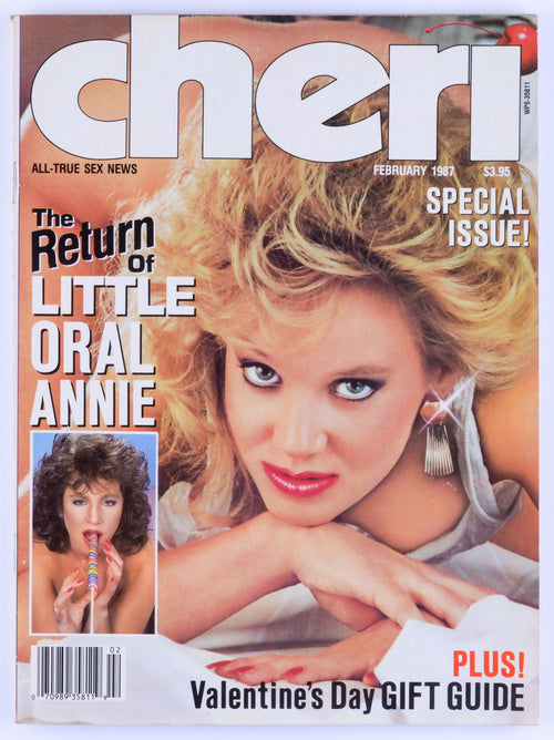 Cheri February 1987 Vol. 11 No. 7 Vintage Softcore Adult Magazine - Barabara Dare, Little Oral Annie