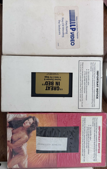Vintage 90’s VHS Porn - Lot of 55 Tapes