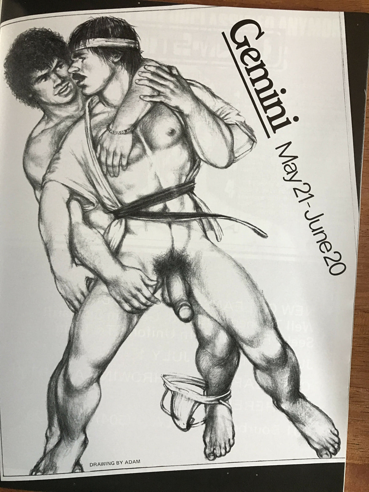 Drummer #30 Gay Men's Leather Magazine 1978 Zeus Men of Bondage Poster