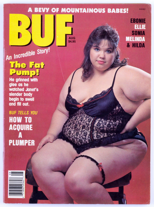 BUF August 1989 Vol. 21 No. 4 BBW Vintage Softcore Adult Magazine