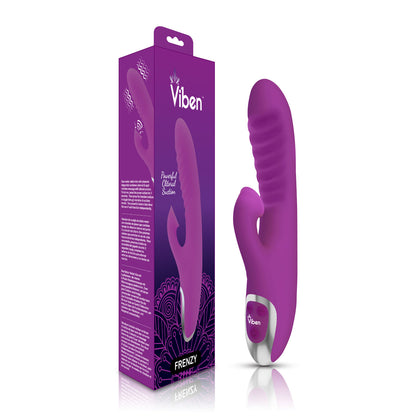 Frenzy Clitoral Suction Rabbit - Berry